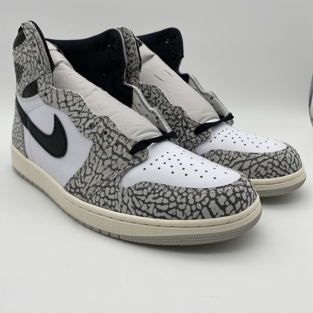 Size 12.5 - Air Jordan 1 Retro OG High White Cement (DZ5485-052) - Picture 4 of 9